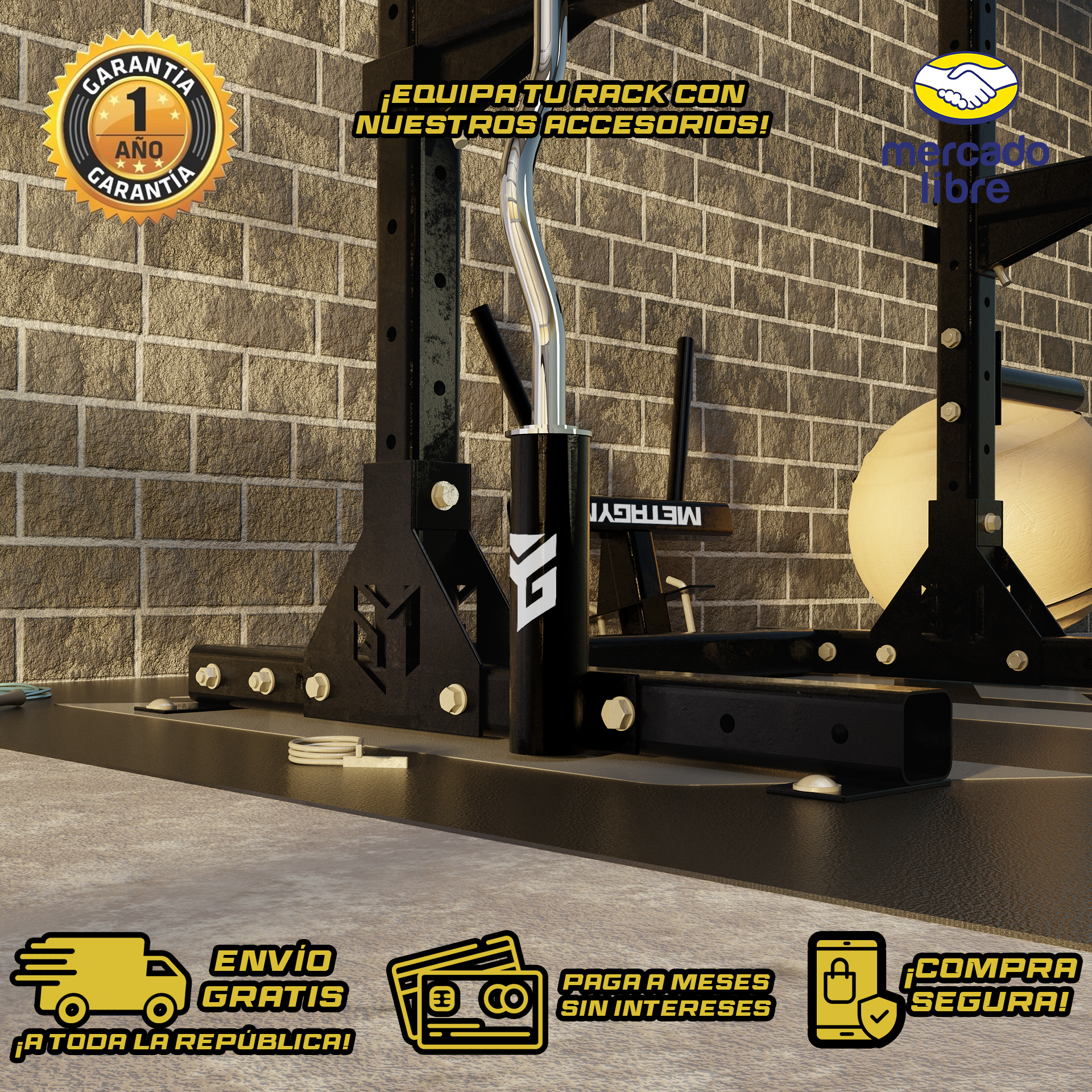 Soporte De Rack Para Barra