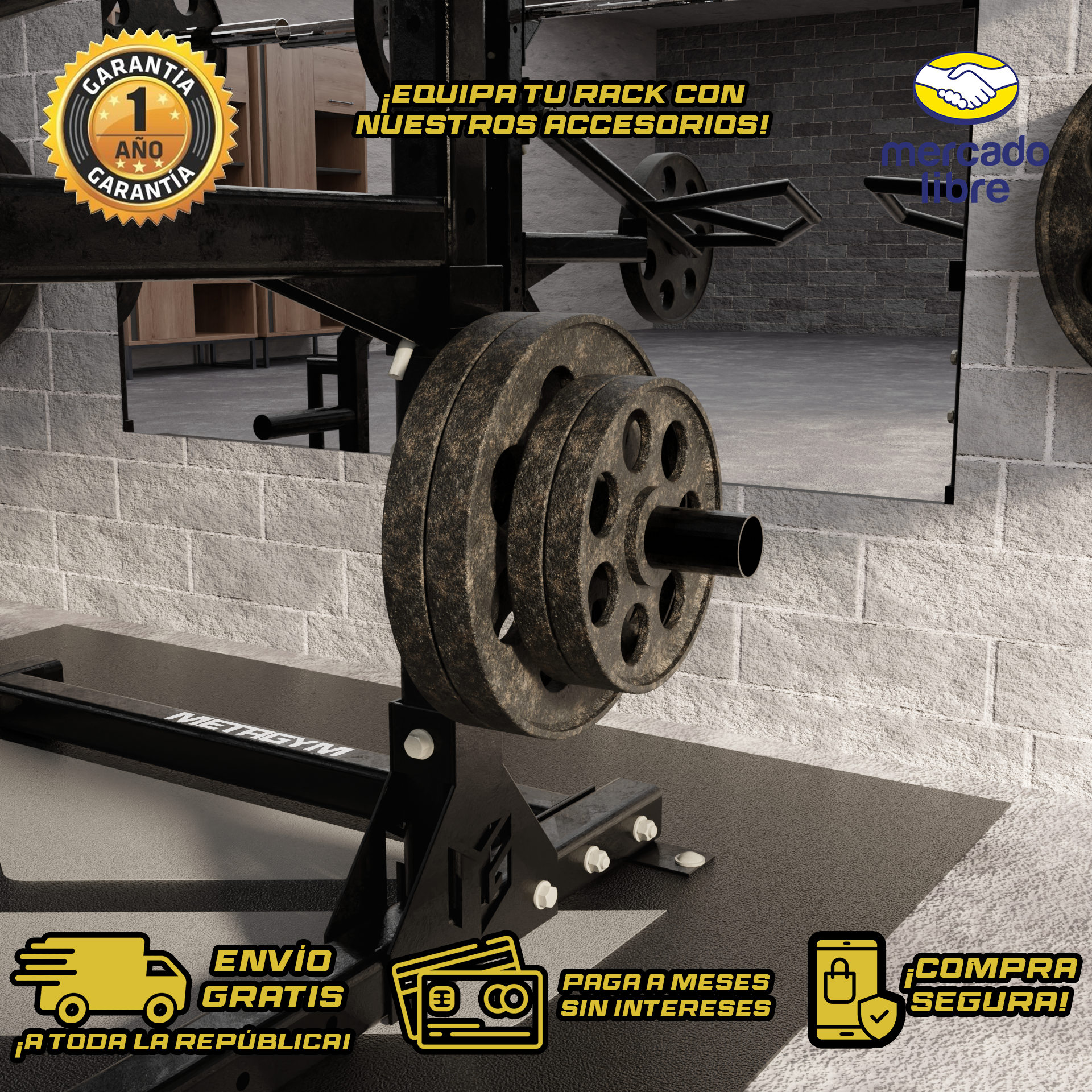 Soporte De Rack Para Discos Atornillable